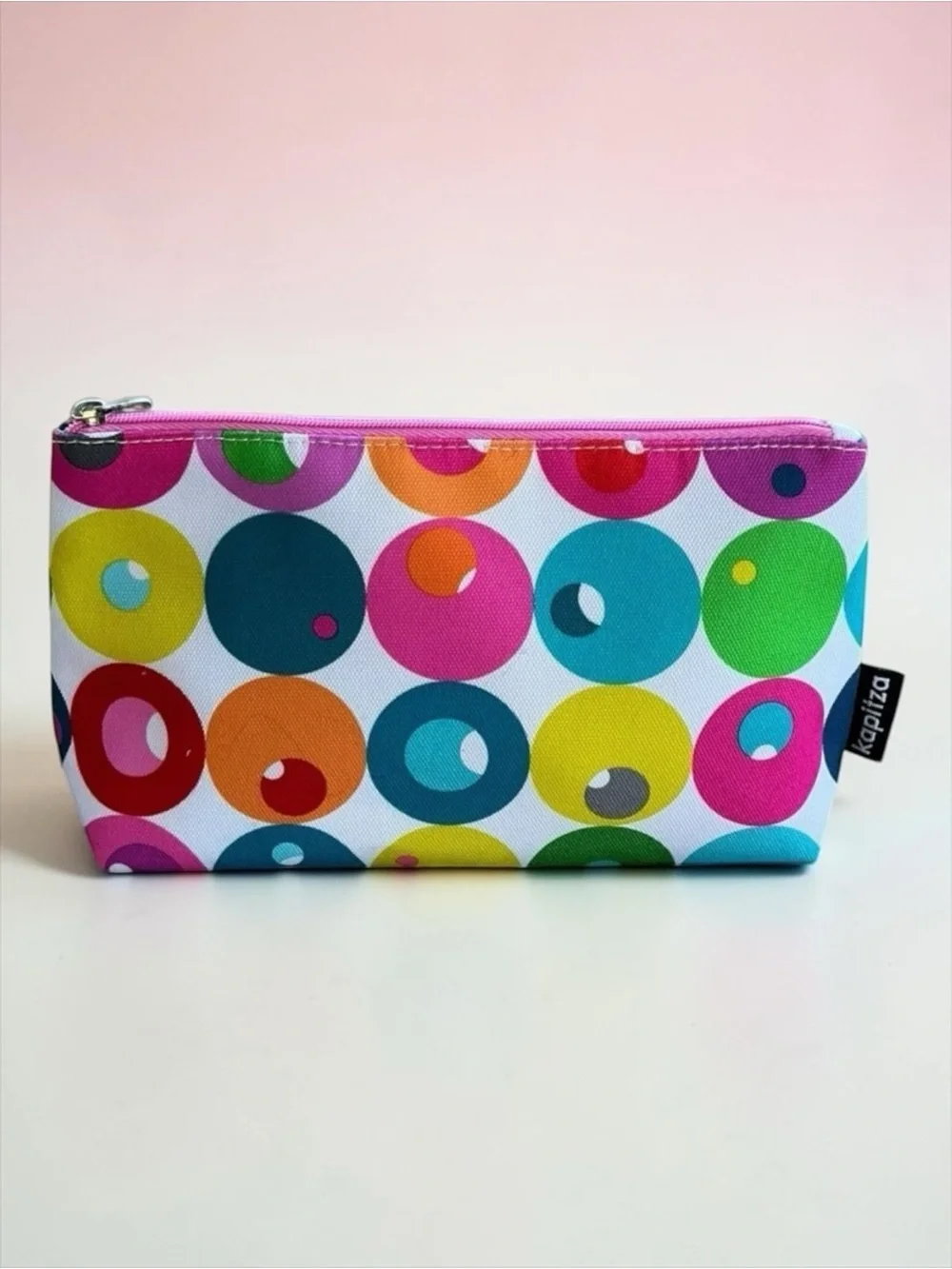Clinique Kapitza Cosmetic Makeup Bag Travel Zipper Pouch Lined NWT